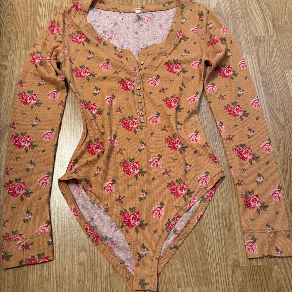 Free People Long Sleeve Body Suit